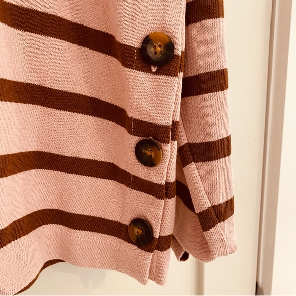 Boden top size 12 pink and brown stripes - Picture 3 of 7